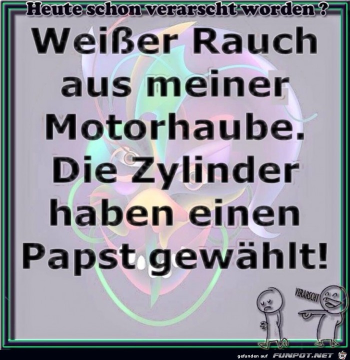 Weisser Rauch aus meiner Motorhaube