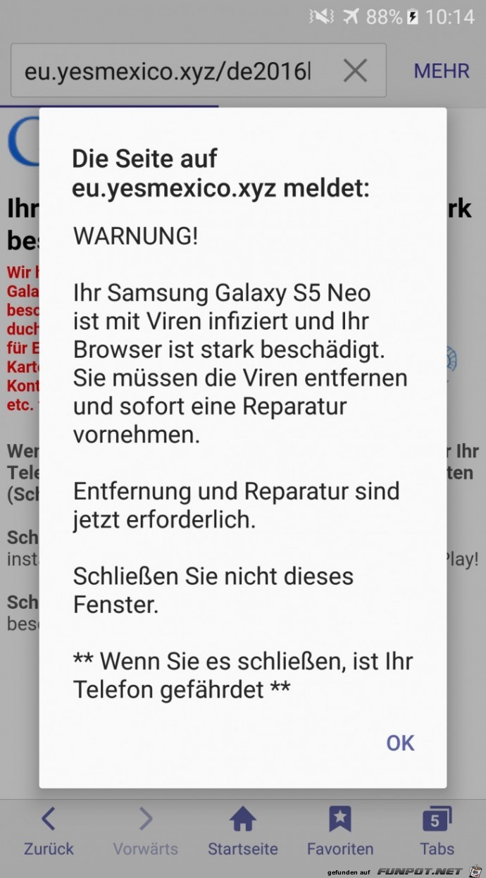 Woher kommt diese Phishingseite? Woher kommt diese Phishingseite?