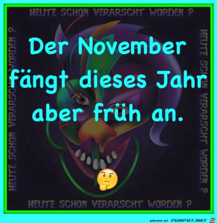 Der November ist da