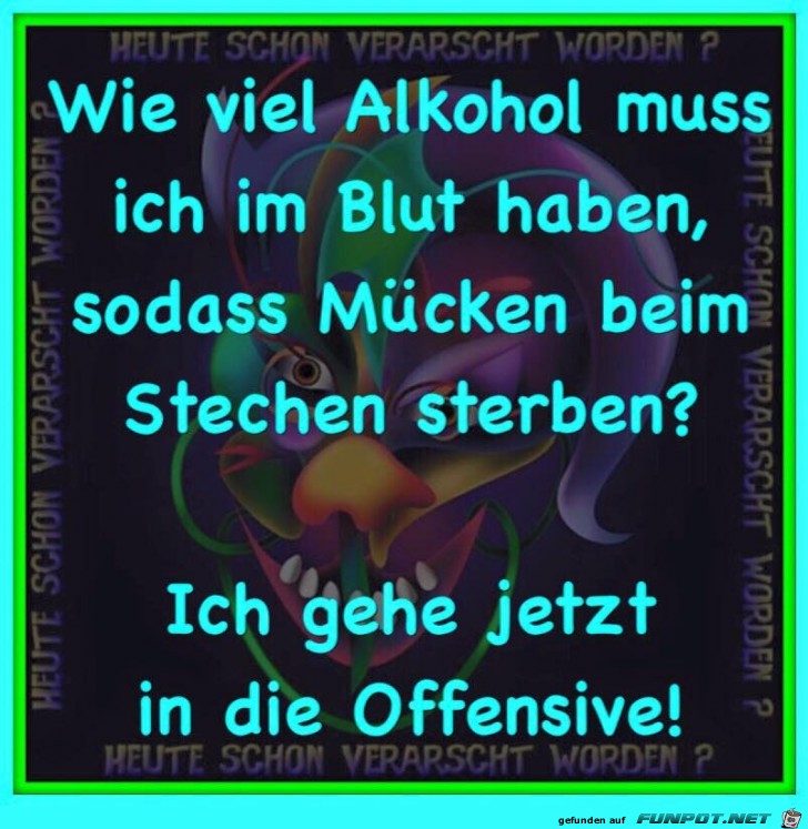 Wie viel Alkohol muss ich im Blut haben