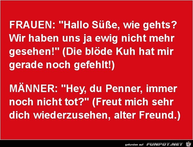 Frauen.... Maenner.....