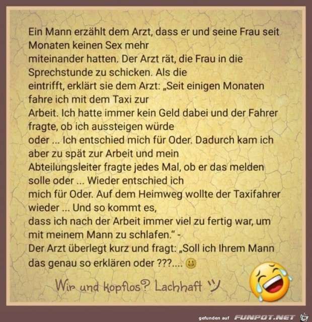 Ein Mann erzaehlt dem Arzt Ein Mann erzaehlt dem Arzt