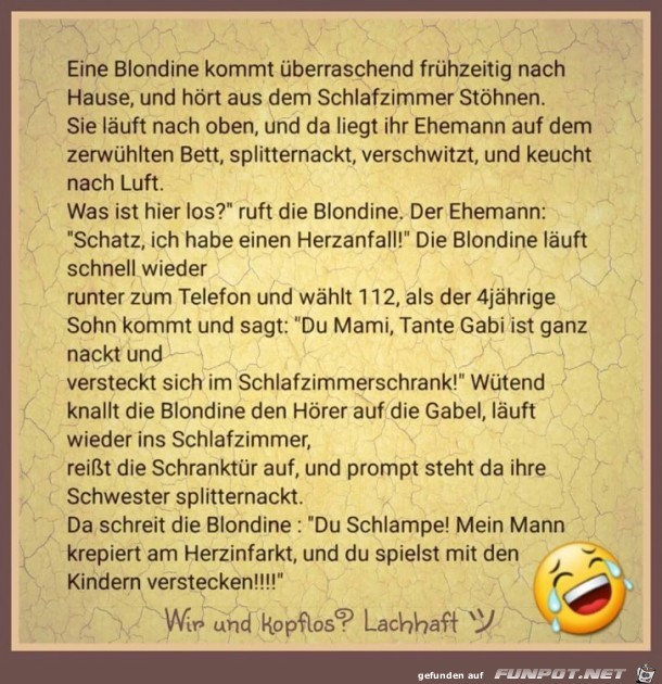 Eine Blondine