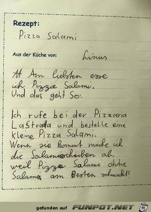 Salami-Pizza