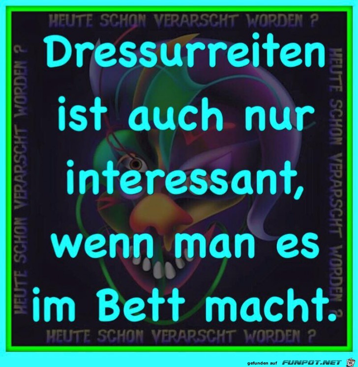 Dressurreiten ist interessant