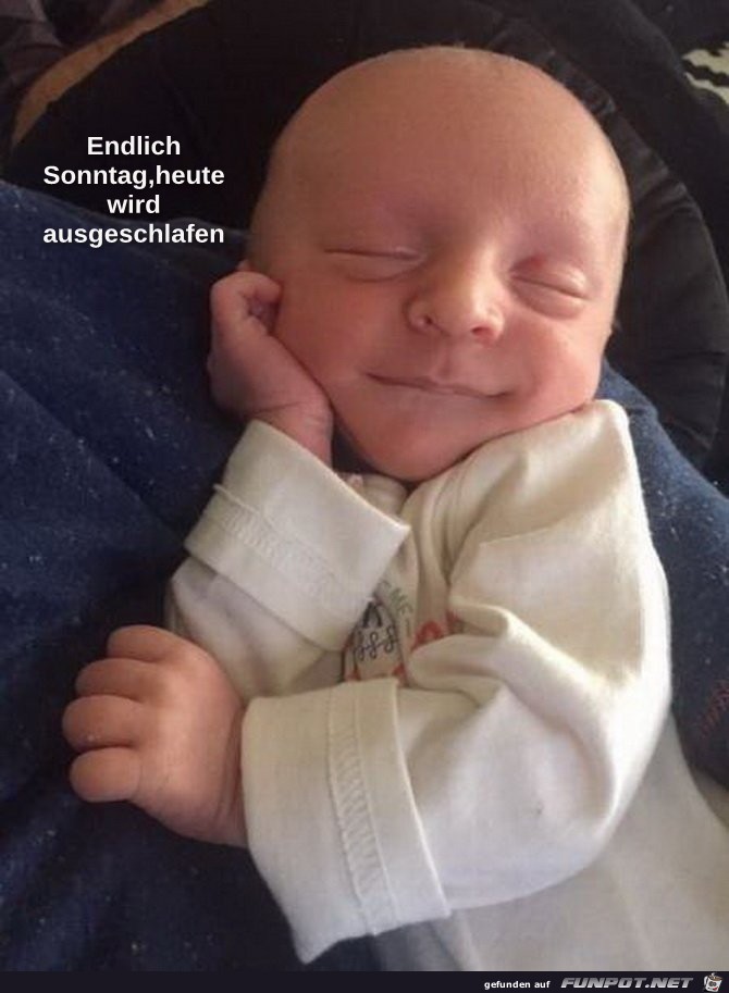 endlich Sonntag... endlich Sonntag...