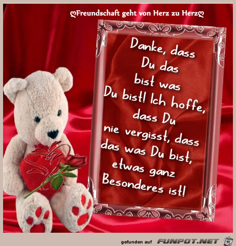 Danke das du das bist Danke das du das bist