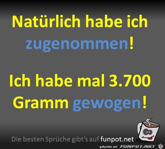 Zugenommen Zugenommen