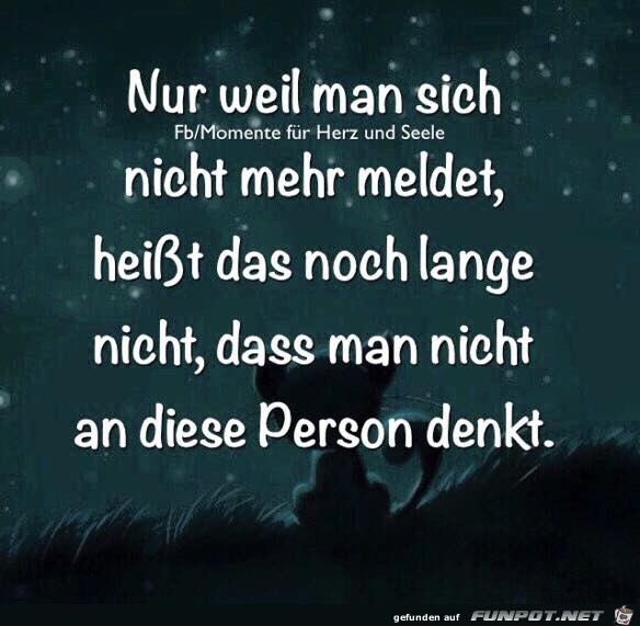 Nur weil man sich