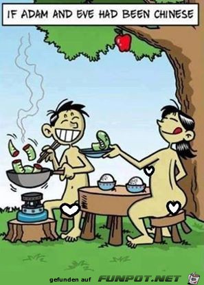 Adam und Eva auf chinesisch