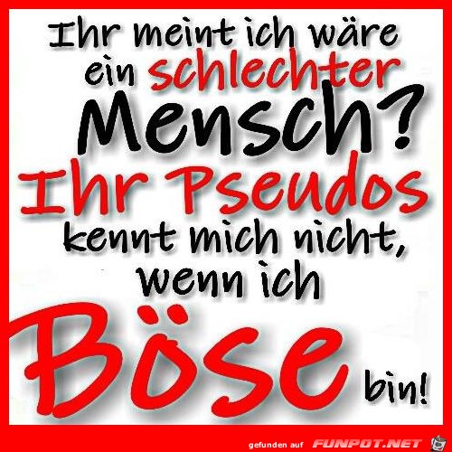 Ihr meint ich waere ein Ihr meint ich waere ein