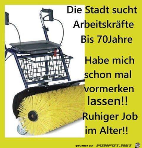 Die Stadt sucht Arbeitskrfte...