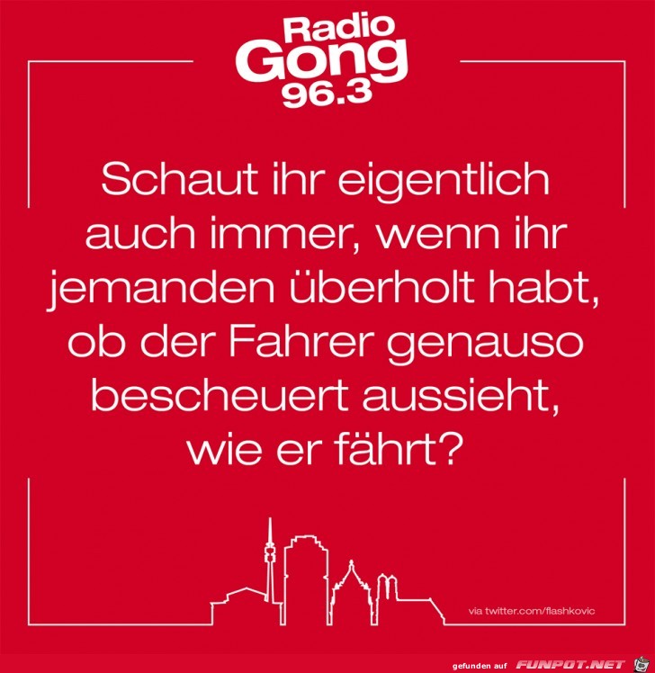 Schaut ihr auch immer wenn ihr einen ueberholt Schaut ihr auch immer wenn ihr einen ueberholt