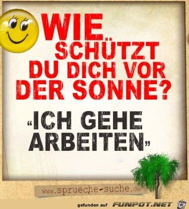 Wie schützt Du Dich vor der Sonne... Wie schützt Du Dich vor der Sonne...
