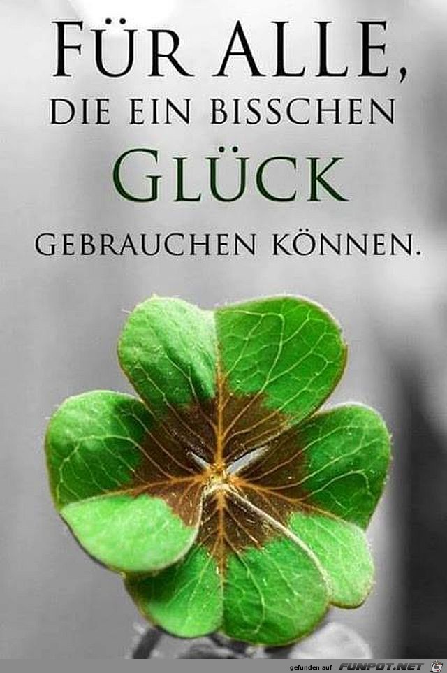 Fuer alle die Glueck brauchen