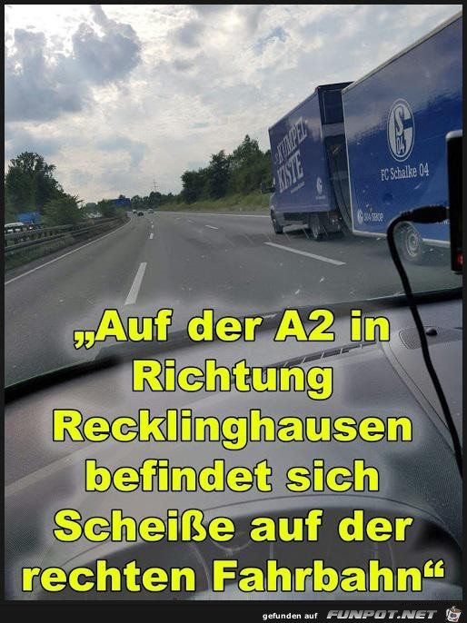 auf der Autobahn......