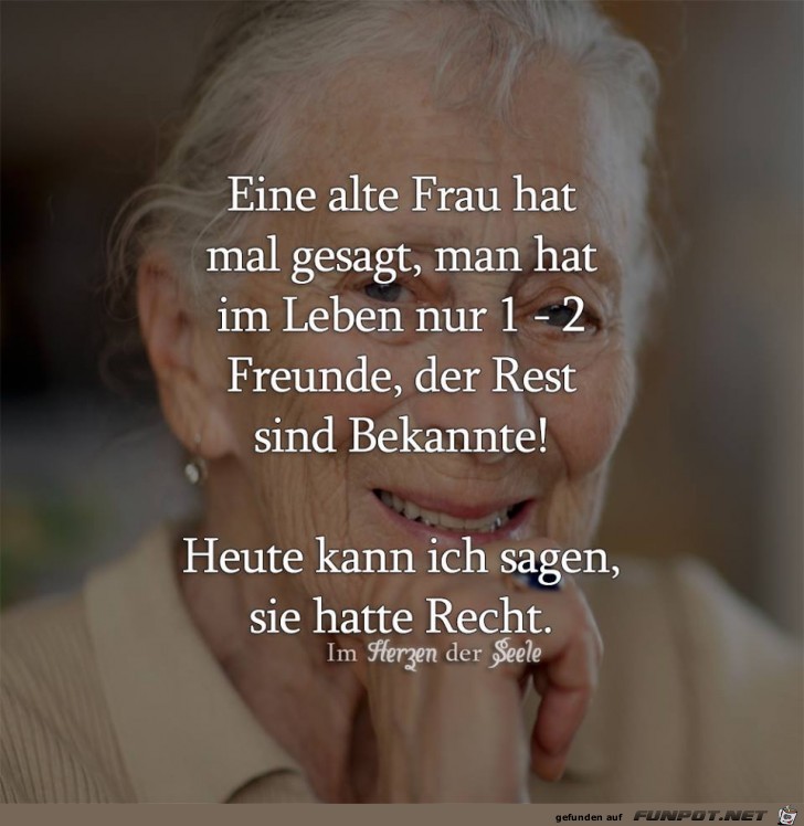 Eine alte Frau