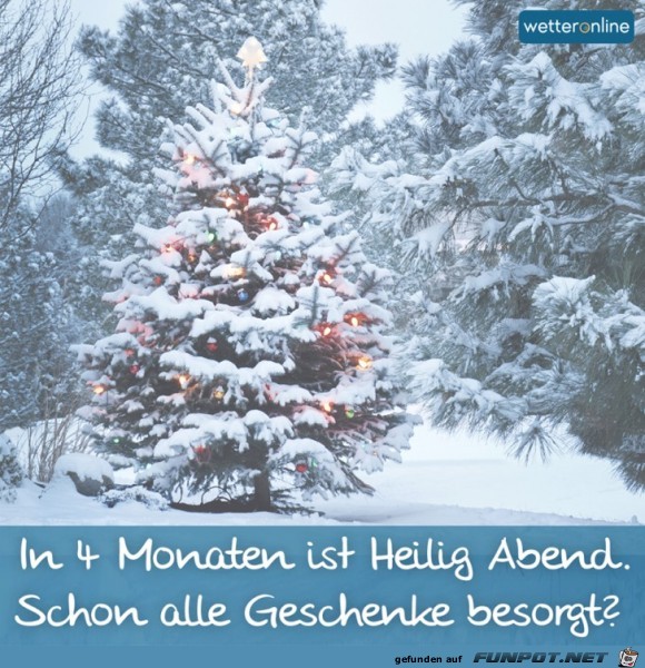 In 4 Monaten ist es soweit In 4 Monaten ist es soweit