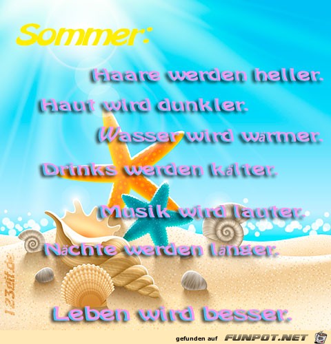 Sommer: Haare werden heller...