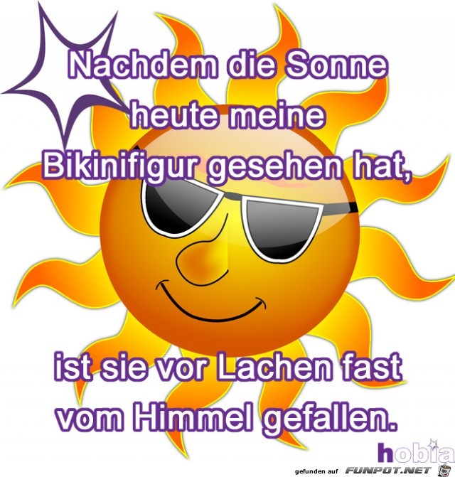 Nachdem die Sonne heute... Nachdem die Sonne heute...
