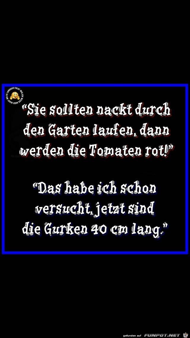 Sie sollten nackt durch den Garten laufen... Sie sollten nackt durch den Garten laufen...