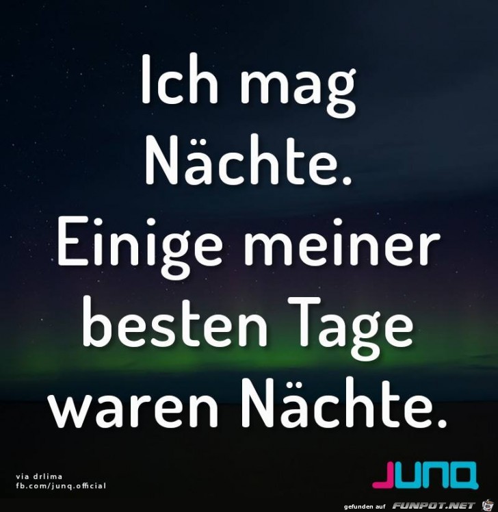 Ich mag Naechte Ich mag Naechte