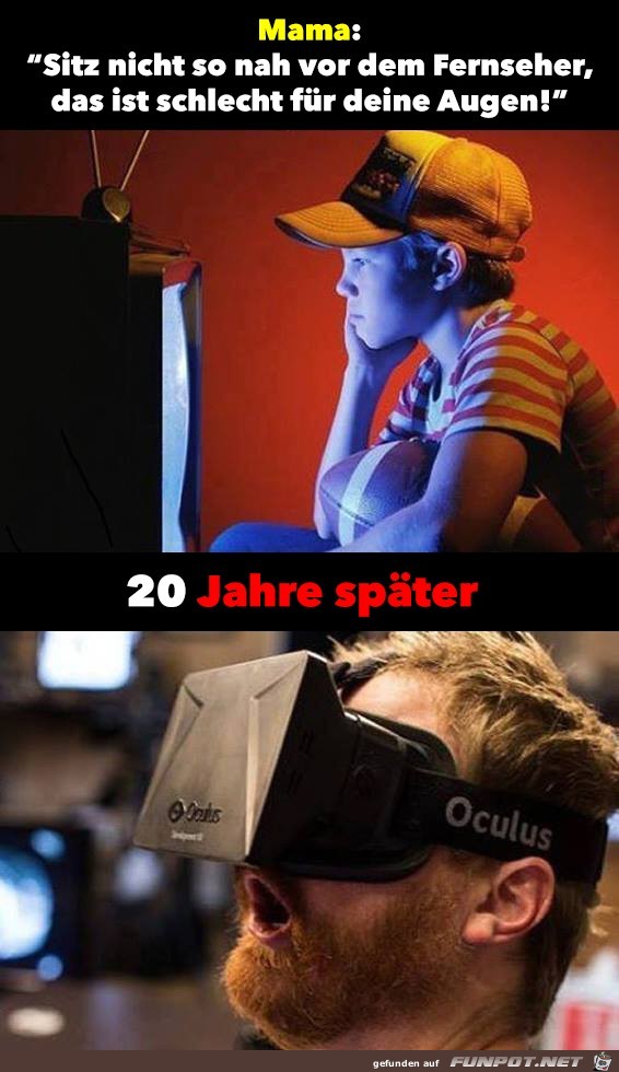 Sitz nicht so nah vor dem TV Sitz nicht so nah vor dem TV