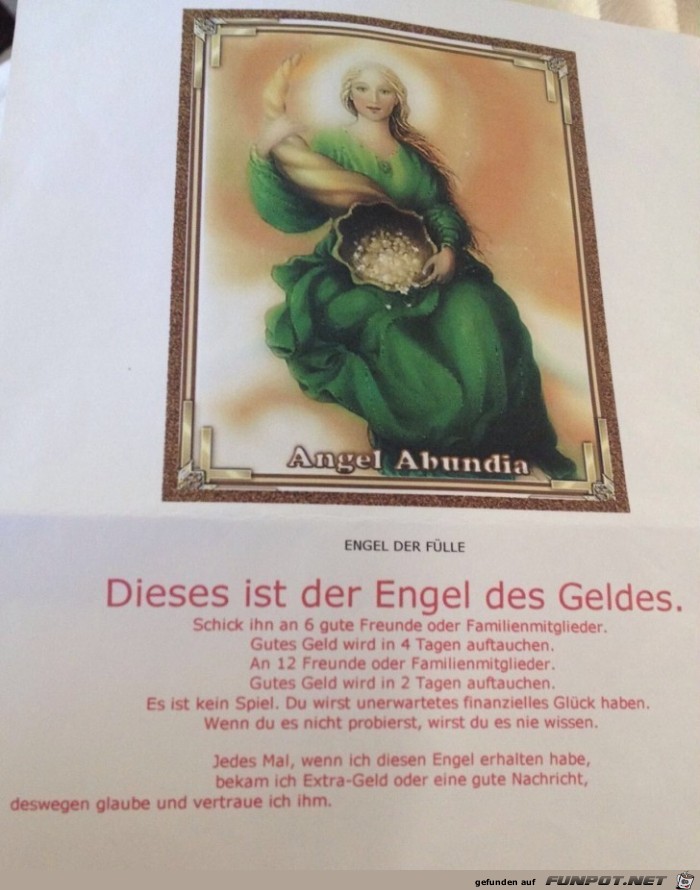 Engel des Geldes Engel des Geldes