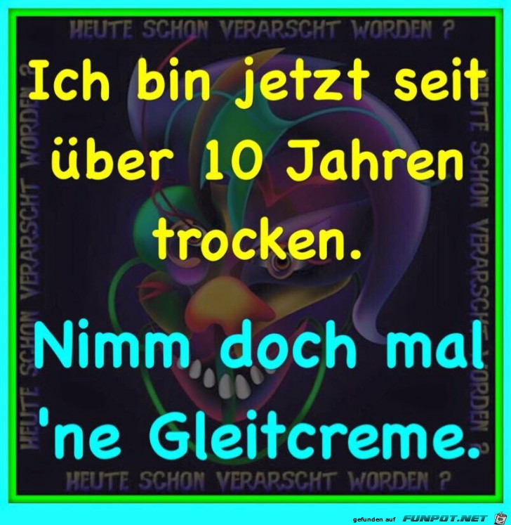 Ich bin trocken Ich bin trocken
