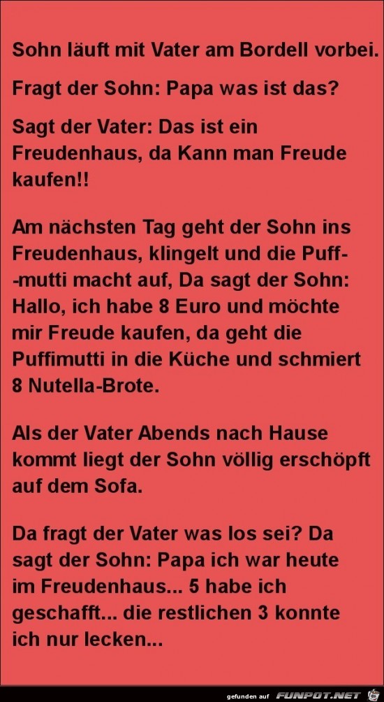 Vater und Sohn am Bordell... Vater und Sohn am Bordell...