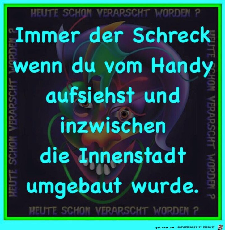 Immer der Schreck am Handy Immer der Schreck am Handy