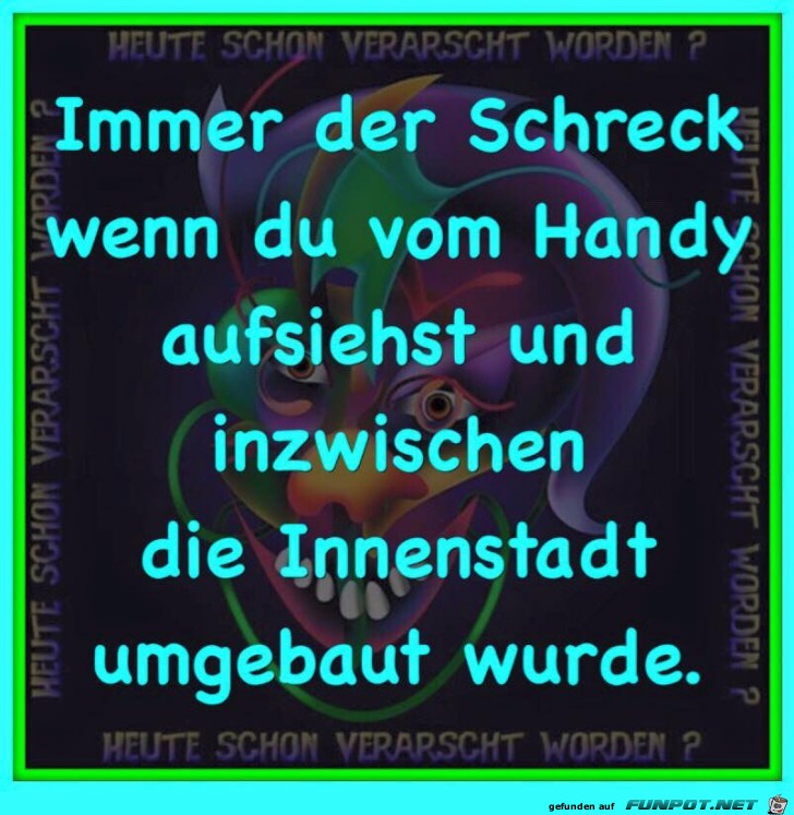 Immer der Schreck am Handy