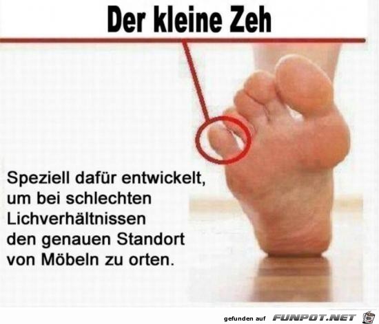 der kleine Zeh......