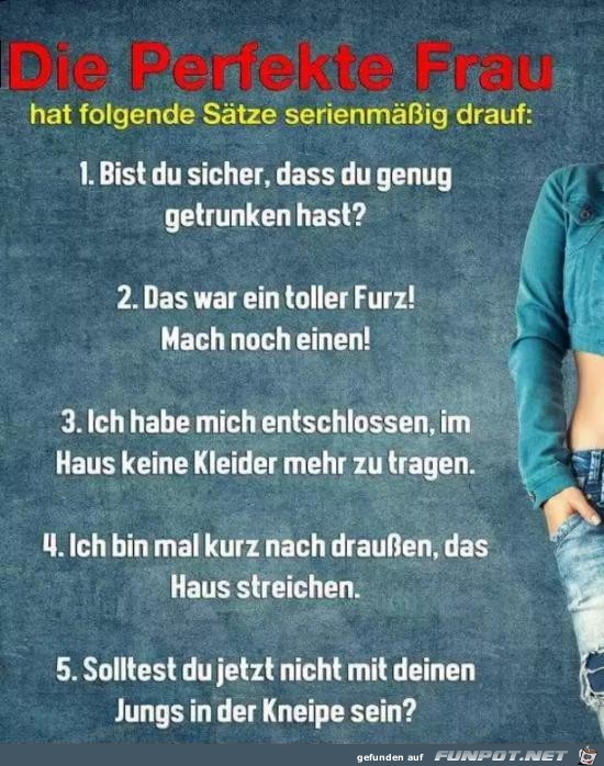 die perfekte Frau.......