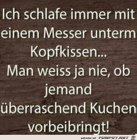 Messer unterm Kopfkissen..... Messer unterm Kopfkissen.....
