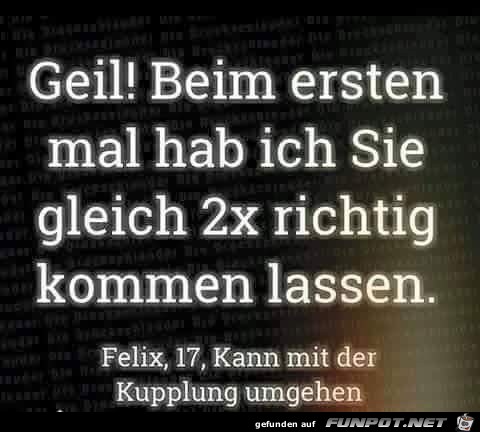 Geil Beim ersten mal Geil Beim ersten mal