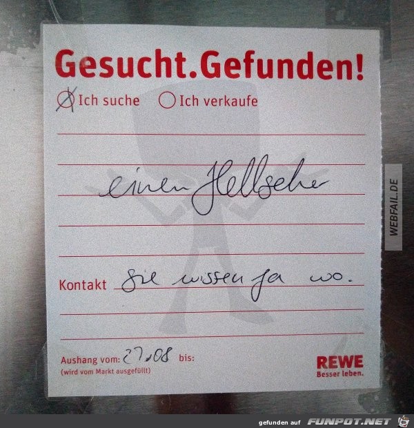 Ich suche Ich suche