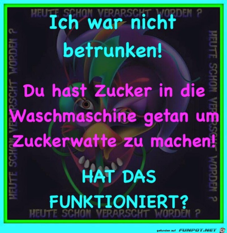 Ich war nicht betrunken Ich war nicht betrunken