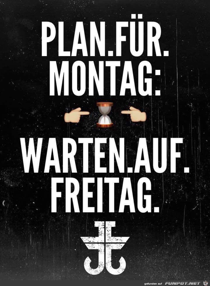 Plan fr Montag