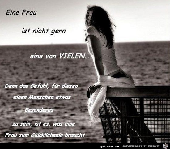 eine Frau ist nicht gerne.....