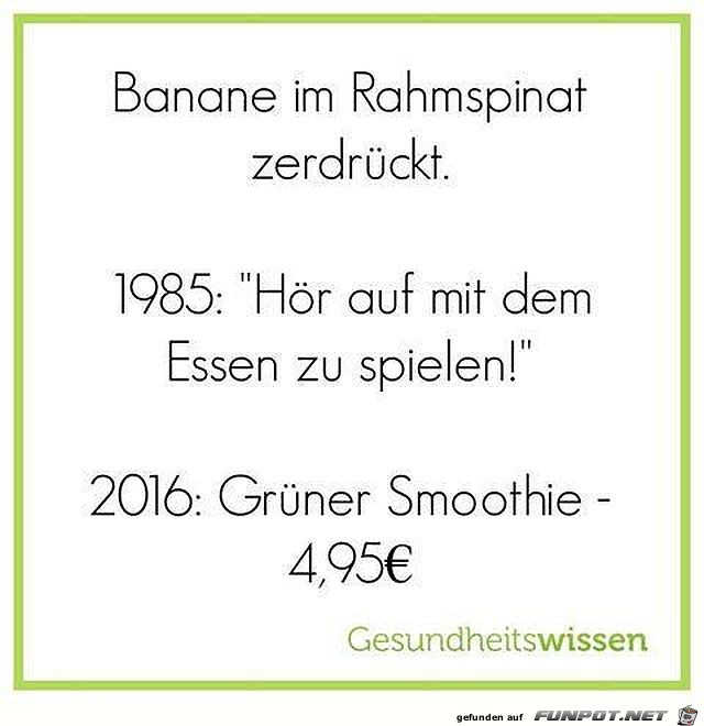 Spinat frueher und heute Spinat frueher und heute