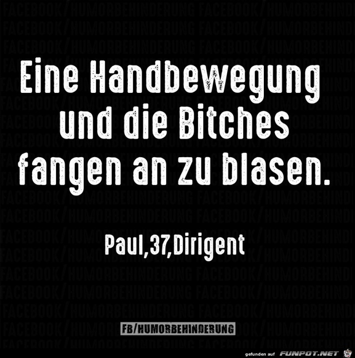 Eine Handbewegung