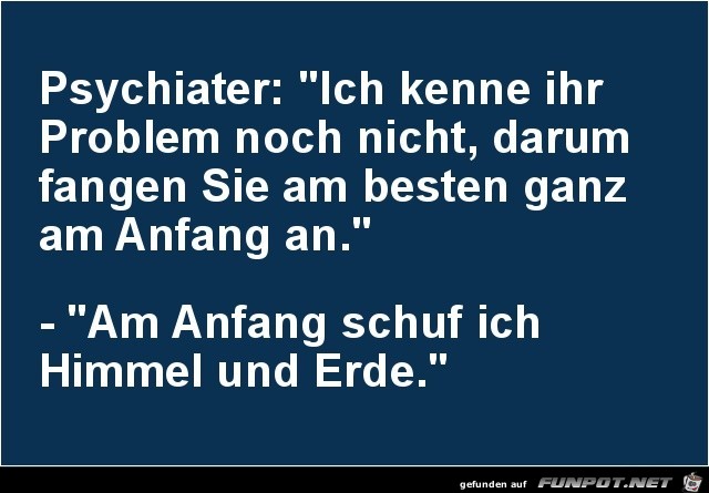 beim Psychater...... beim Psychater......