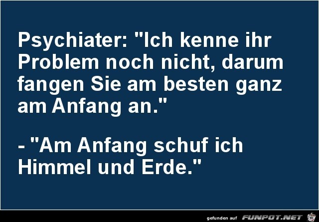 beim Psychater......