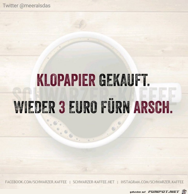 Klopapier gekauft Klopapier gekauft