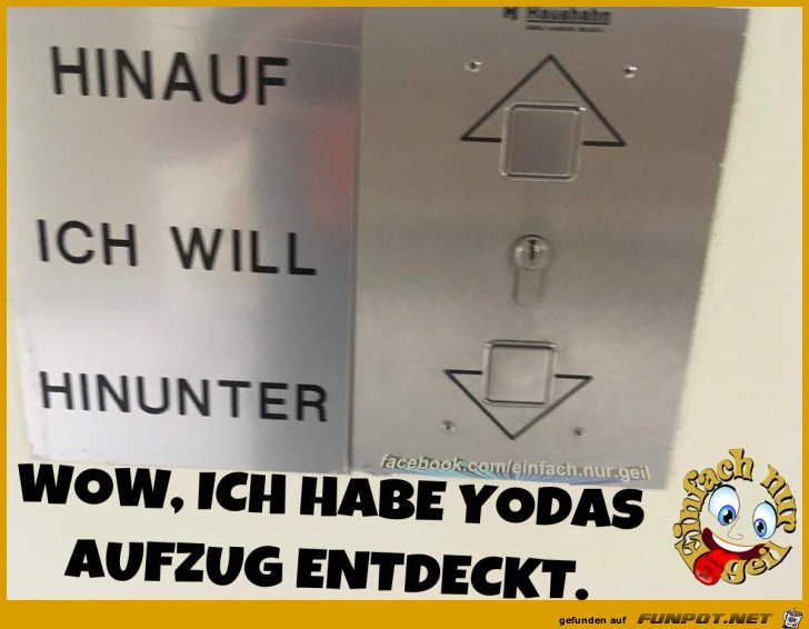 Yodas Aufzug entdeckt