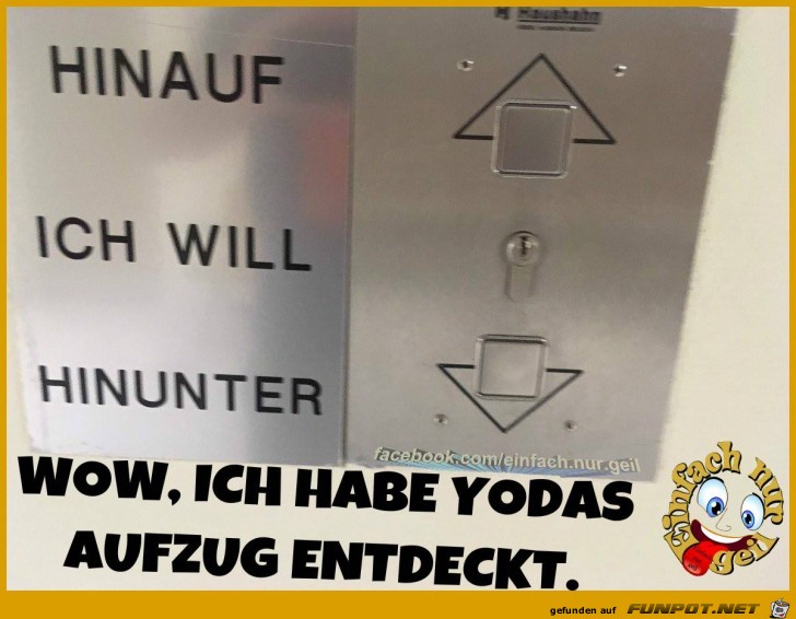 Yodas Aufzug entdeckt Yodas Aufzug entdeckt