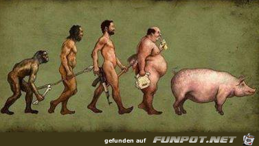Evolution des Mannes Evolution des Mannes