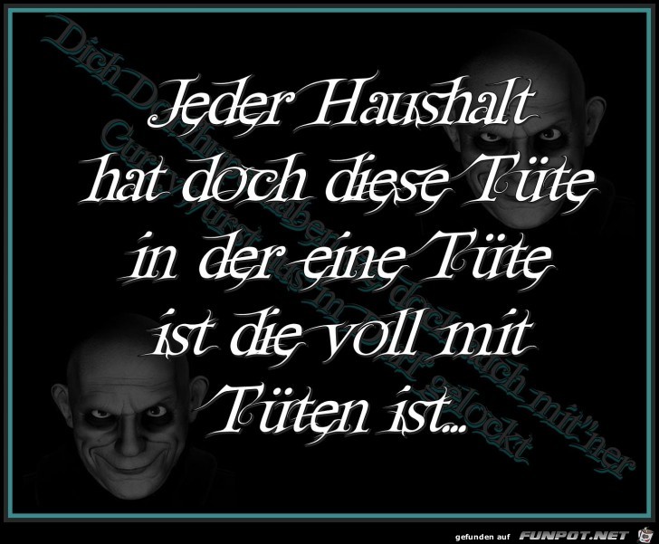 Die Tuete fuer die Tuete Die Tuete fuer die Tuete