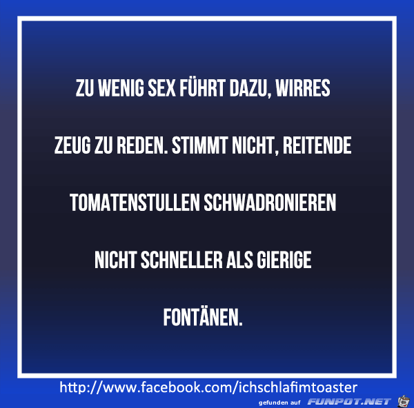 zu wenig Sex